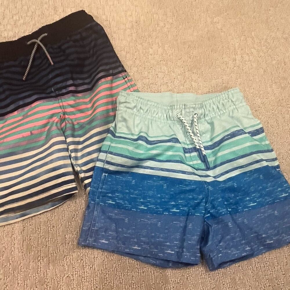 Cat & Jack boys swim trunks xs 4/5 two pack